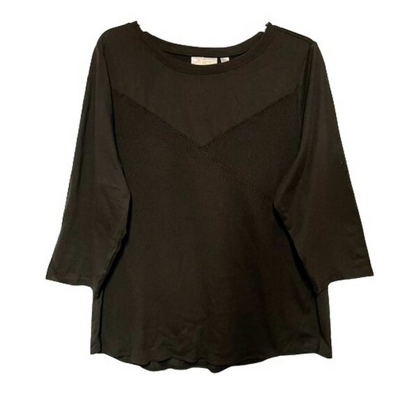 Belle by Kim Gravel Mixed Media Micro Waffle Top X LARGE (1123) - Picture 1 of 5